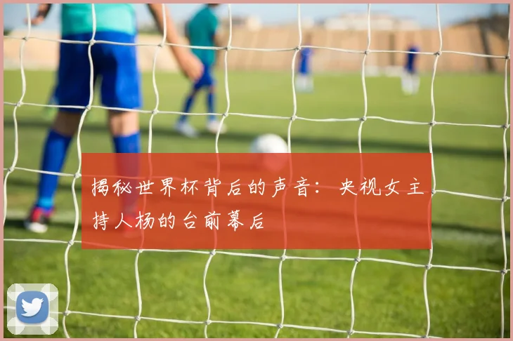 揭秘世界杯背后的声音:央视女主持人杨的台前幕后