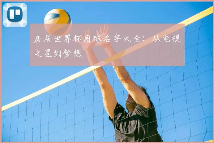 历届世界杯用球名字大全：从电视之星到梦想