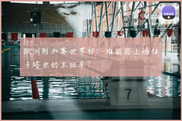 欧洲附加赛世界杯：谁能搭上通往卡塔尔的末班车？